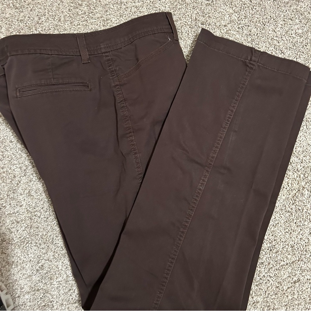 Bandolino Brown Straight Leg Dress Pants